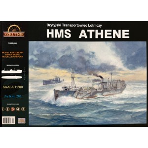  LAIVO KOMPLEKTAS HMS ATHENE  + DETALĖS